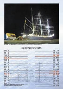 29.12.2003  die GORCH FOCK I im festlichen Lichterglanz an ihrem Liegeplatz.
Foto: Eckhard Fraede