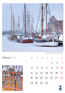 Beschreibung: Bildkalender "Universitts- und Hansestadt Greifswald 2013"  Herausgeber: HansePhotoStralsund Fotografien: Eckhard Fraede