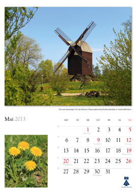 Beschreibung: Bildkalender "Universitts- und Hansestadt Greifswald 2013"  Herausgeber: HansePhotoStralsund Fotografien: Eckhard Fraede