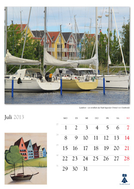 Beschreibung: Bildkalender "Universitts- und Hansestadt Greifswald 2013"  Herausgeber: HansePhotoStralsund Fotografien: Eckhard Fraede