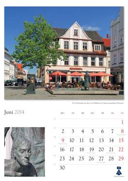 Bildkalender "Universitts- und Hansestadt Greifswald 2014" 
Herausgeber: HansePhotoStralsund 
Fotografien: Eckhard Fraede