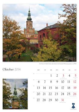 Bildkalender "Universitts- und Hansestadt Greifswald 2014" 
Herausgeber: HansePhotoStralsund 
Fotografien: Eckhard Fraede