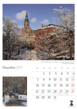 Bildkalender "Universitts- und Hansestadt Greifswald 2014" 
Herausgeber: HansePhotoStralsund 
Fotografien: Eckhard Fraede