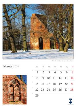 Bildkalender "Universitts- und Hansestadt Greifswald 2014" 
Herausgeber: HansePhotoStralsund 
Fotografien: Eckhard Fraede