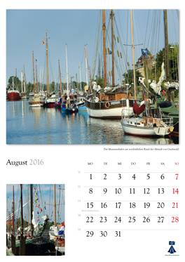 Bildkalender "Universitts- und Hansestadt Greifswald 2014" 
Herausgeber: HansePhotoStralsund 
Fotografien: Eckhard Fraede