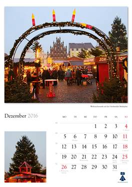 Bildkalender "Universitts- und Hansestadt Greifswald 2014" 
Herausgeber: HansePhotoStralsund 
Fotografien: Eckhard Fraede