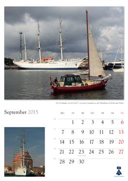 Bildkalender "Hansestadt Stralsund 2014"  
Herausgeber: HansePhotoStralsund 
Fotografien: Eckhard Fraede